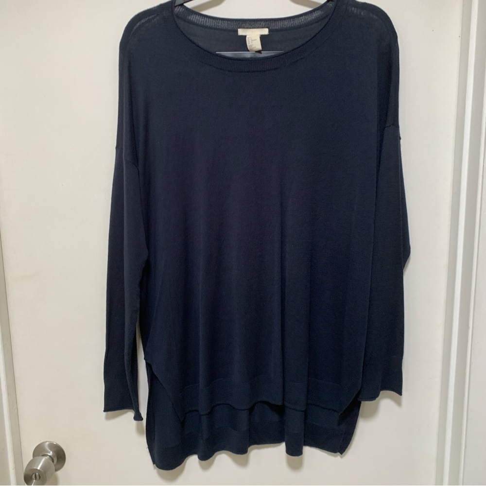H&M Dark Blue Knit Top